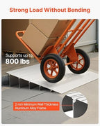 VEVOR Door Threshold Ramp, 5 inch Rise, Aluminum Alloy Threshold Ramp Rated 800 lbs Load Capacity, Handicap Ramps for Home Steps for Wheelchair, Scooters, Power Chairs, Walkers, Bicycle, Tricycle