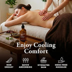 Gya Labs Eucalyptus Mint Massage Oil - 6.76 Fl Oz - Eucalyptus Mint Massage Oil for Sore Muscles and Relaxing Massages, Invigorating Scent - Non-Greasy Formula, Non-GMO and Cruelty-Free