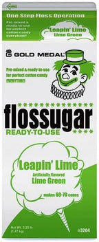 Cotton Candy Floss sugar Mix Flavors | Pack Of 6 | Birthday Cake, Wacky Watermelon, Bubble Gum, Banana, Blue Raspberry, and Lime Green Flavors | 1/2 Gallon Cartons