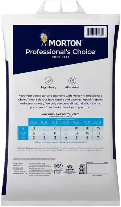Generic Morton Professional's Choice Pool Salt 40 lb. 2 Count