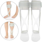 HUANGJUN Drop Orthosis Foot Drop Orthosis Adjustable Ankle Corrector with X-Shape Foot Fix Strap Ideal for Flaccid Foot Drop - Unisex, Left