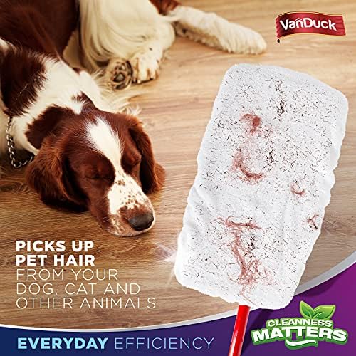 VanDuck 100% Cotton Terry Mop Pads 15x8 Inches 3-Pack, Terry Cloth Mop Covers (Handle is Not Included)