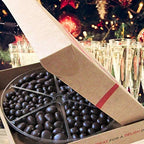 Gourmet Holiday Dark Chocolate Nuts and Fruit Large Gift Tray 6-Pt by It's Delish – Christmas New Year Events Fathers Mother Day Family Parties Valentines Anniversary - Kosher Gift Box