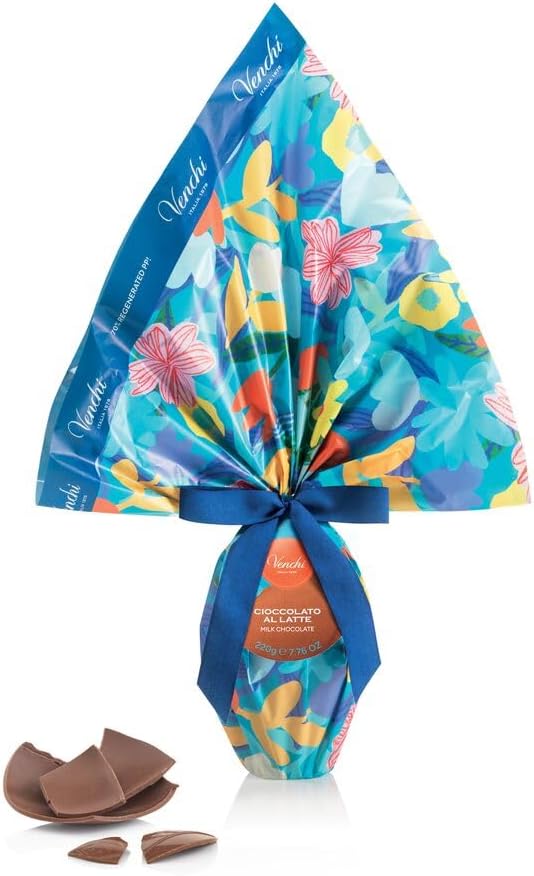 Venchi - Milk Chocolate Egg, 7.76 Oz, No Surprise, Venchi Easter Collection, Gluten Free, Gift Idea