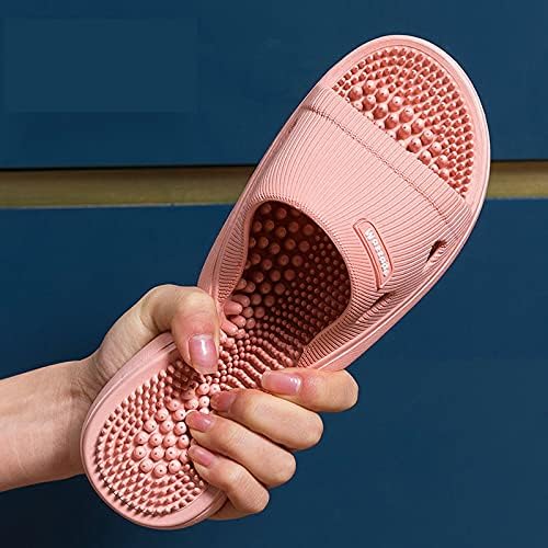 Acupressure Massage Slippers for Plantar Fasciitis for Women Acupuncture Slippers Arthritis Neuropathy Pain Relief Non-Slip Massage Sandals Womens Stress Relief Gifts for Bath (US Women 7.5-8, Pink)