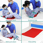 YHK Tubular Slide Sheet for Patient Transfer, Washable Reusable Flat Slide Sheet, Safetysure Transfer Slide for Moving Bedridden Patients, Slides for Cars, Hospital Bed, Home Care (15.7" x 23.6")