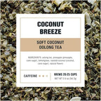 Tiesta Tea - Coconut Breeze, Loose Leaf, Soft Coconut Oolong Tea, Medium-Caffeinated Blend, Makes Hot or Iced & Up to 20-25 Cups, 2oz Resealable Pouch