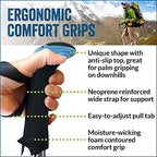 York Nordic Ultralight Folding Walking Poles - Travel Ready - with Rubber Feet, Baskets, and Bag