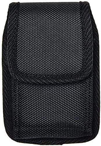 New Large Size Nylon Pouch (Belt Clip) for Freestyle Libre 3 & Freestyle Libre 2 with Cover (Case) On (V2L-Black)