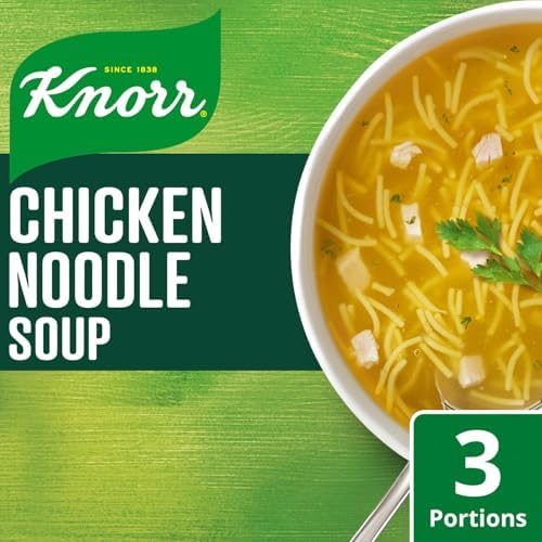 Knorr Chicken Noodle Soup Mix 43g, Pack of 3 (3x1.52oz), No Artificial Colors or Preservatives