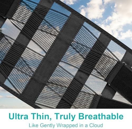 Ultra Thin Lumbar Support Brace for Women & Men – Lightweight Back Pain Relief Belt with Breathable Mesh – Slimline & Invisible Under Clothes – Sciatica & Herniated Disc Support