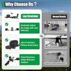 Leg Stretcher, 220lbs Leg Stretcher Machine, Stretch Machine 200 Degrees Heavy Duty Split Machine for Flexibility, Hip Stretcher for Home Yoga Gym Fitness - Black
