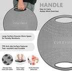 EVERYMILE Wobble Balance Board, Exercise Balance Stability Trainer Portable Balance Board with Handle for Workout Core Trainer Physical Therapy & Gym No-Skid Surface