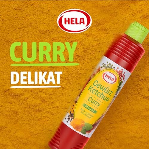 Delicious German Hela Curry Gewurz Delicate Ketchup - Mild (800 ml) | perfect with meat, sausages, fish, fries, pasta and rice