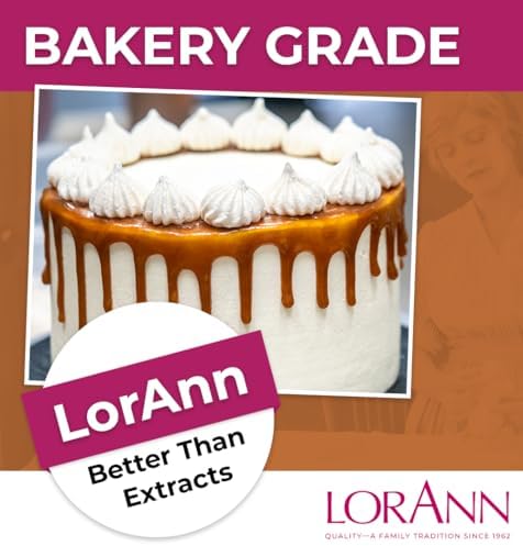 Lorann Oils Caramel Bakery Emulsion: Rich, Perfect for Boosting Sweet Caramel Notes in Cakes, Cookies & Desserts, Gluten-Free, Keto-Friendly, Extract Substitute Essential