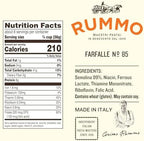 Rummo, Pasta Farfalle, 16 Ounce