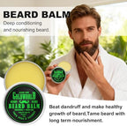 Beard Kit Beard Grooming Kit w/Beard Oil Balm Brush Comb Scissor e-Book Christmas Stocking Stuffers Gifts Ideas for Men Him Dad Boyfriend Husband Mens