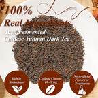 WT WEETEE Emperor's Pu-erh Tea, 228g Puerh Loose Leaf Tea, Aged Fermented Chinese Yunnan Dark Tea, Deeply Aromatic • Smooth & Full-Bodied