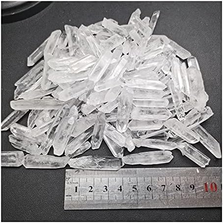 Health & Household Natural Transparent Lemurian Seed White Quartz Crystal End Bar Crystal White Crystal Specimen Healing Energy (Size : 100g)