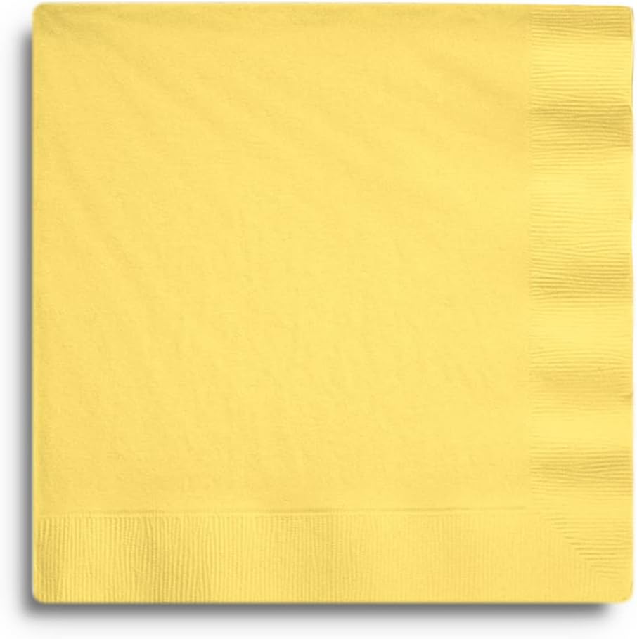 Mimosa (Light Yellow) Dinner Napkins (3-Ply)(25 Pack)
