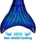 Mermaid Costume for Women Adults (Ocean Deep Blue, L 8/10)