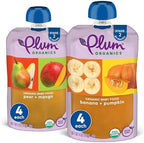 Stage 2 Variety Pack - Pear + Mango & Banana + Pumpkin, 4oz Pouch (Pack of 8)