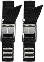 NRS 1" HD Tie-Down Straps 1' Pair Stealth Black