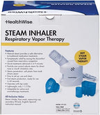 HealthWise Steam Inhaler Respiratory Vapor Therapy | Sinus Pressure, Congestion, Colds & Cough Relief | Facial Steamer, Steam Inhaler, FSA Eligible, Vaporizer or Vocal Steamer | Mask for Cleansing