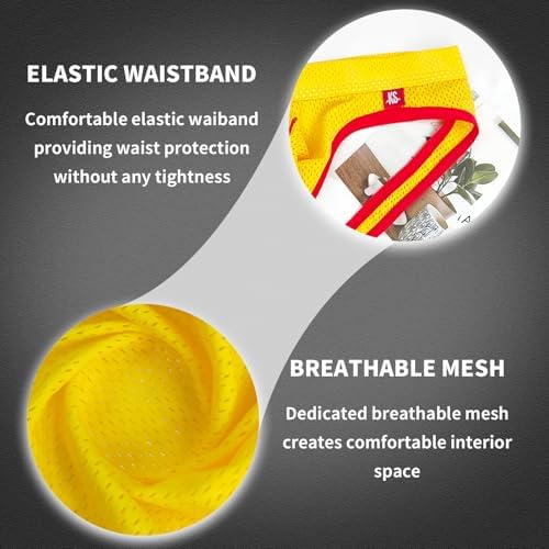 KAREN SPACE Men's Jock Strap Breathable Mesh Sexy Mens Underwear Athletic Supporters for Men