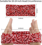 YARIEW 6Pcs Headbands Paisley Bandanas Head Bands Sweat Band Hair Wrap Headwrap Fashion Boho Wide Thick Workout Yoga Elastic Headbands Mens Cooling Running Sports Headband Sweatbands for Women and Men