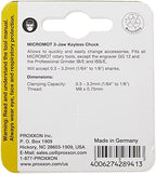 Proxxon 28941 MICROMOT Three Jaw Keyless Chuck , Black