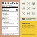 AcreMade Plant-Based Egg Substitute, Dry Powder, Shelf Stable, Vegan, Gluten Free, Soy-Free, Low Sodium, Non-GMO, Natural Egg Replacer, 3 Grams Pea Protein Per Serving (1 pack (5.6 oz))
