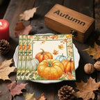 50PCS Fall Napkins, Pumpkin Thanksgiving Paper Napkins for Birthday Harvest Thanksgiving Party Decorations