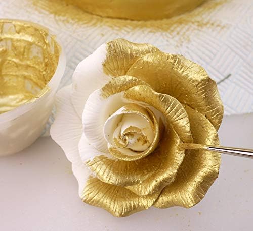 Luster Dust - Super Gold (4g 1x Jar) | Edible Vegan Dust & Paint for Cake Decorating, Ice Cream, Desserts, Cocktails and Beverages by Bakell