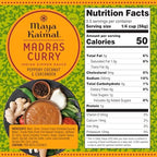 Maya Kaimal Indian Simmer Sauce, Tikka Masala, Madras Curry & Spicy Vindaloo, 2 of Each, 7oz Easy Pour Pouch | Vegetarian, Gluten Free, Non-GMO