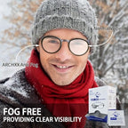 ARCHXX Anti Fog Wipes for Glasses, 120 Count,Pre-Moistened Cleaning Wipes, Lens Cleaner Wipe for Eyeglasses,Sunglasses,Goggles,Screen,Phone,Individually Wrapped Eye Glasses Cleaner