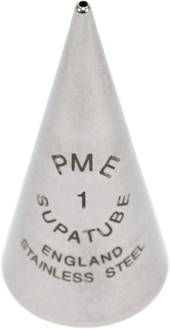 PME Seamless Stainless Steel Supatube Decorating Tip, Writer #1
