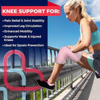 Dr. Arthritis Doctor-Developed Thick Knee Brace Support, Secure Compression Sleeve for Joint Stability (Pink, S)