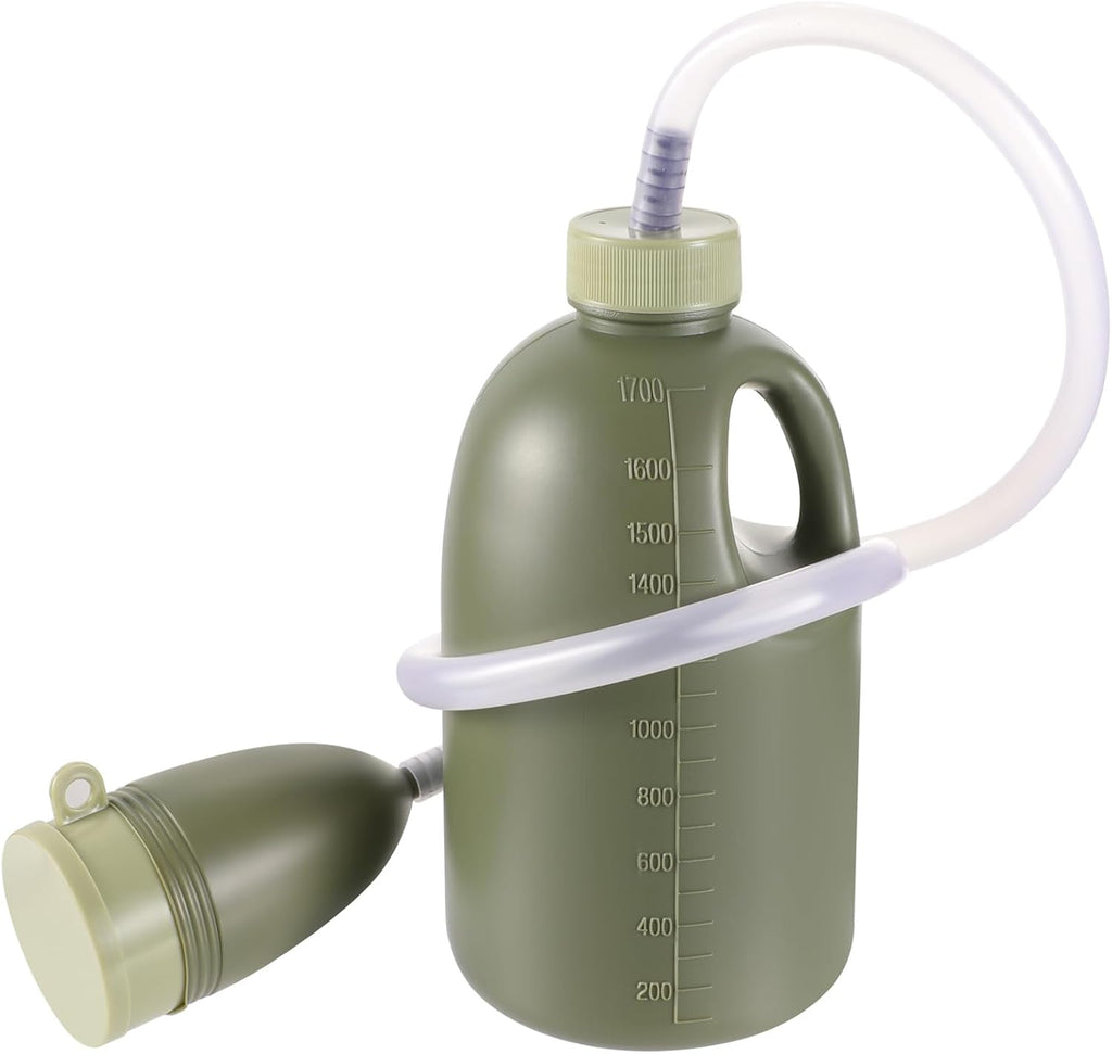 Urine Bottle 1700ml Urinal Bottles for Men and Women Pee Container Spill Proof Portable Mobile Toilet for Camping Car Travel Traffic Jam Queuing