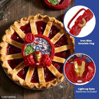 DecoSet® MARVEL Avengers Unify Cake Topper, 2-Piece Cake Decoration Featuring Iron Man, Hulk, Captain America, Black Panther, And More