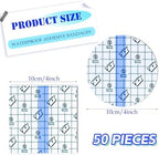 50 Pieces Waterproof Adhesive Bandages, 4" x 4" Transparent Tattoo Cover Up Tape Aftercare Bandage, Protective Clear Film Bandage for Wound Dressing, Swimming, Shower (4 x 4 Inch)