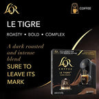L'OR Coffee Pods, 50 Count Le Tigre Dark Roast Blend, Single-Serve Aluminum Coffee Capsules Compatible with the L'OR BARISTA System & *Nespresso Original Machines, 50 Count (Pack of 5)
