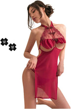 SINROYEE Sexy Cosplay Lingerie for Women Chinese Cheongsam Dress Qipao Anime Babydoll Costume High Split Nightgown