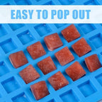 Square Silicone Candy Molds - Mini Silicone Molds for Hard Candy, Chocolate, Gummy, Caramel, Ganache, Ice Cubes (2)