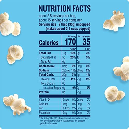 Angie's BOOMCHICKAPOP Sea Salt Microwave Popcorn, 3.29 oz., 6-Count Bags