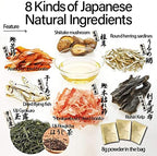 Chaganju Dashi Stock, Dashi Packet – Ramen Broth, Miso Soup, Udon, Shabu Shabu & Hot Pot Soup Base – Rich Umami Flavor, 8 Carefully Selected Ingredients – Authentic Japanese Umami Dashi, Made in Japan, 8g × 15pacs