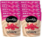 Darrell Lea Soft Australian Licorice, Non-GMO, No Palm Oil, Vegetarian Friendly, No High Fructose Corn Syrup, Soft & Chewy Licorice Candy, Made in Australia (Strawberry, 7 Ounce (Pack of 8))