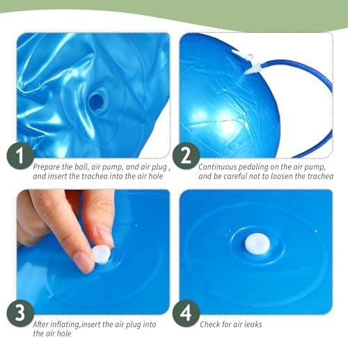 Hungdao 6 Pack Exercise Ball Bulk Inflatable Pregnancy & Workout Ball 22 Inch Heavy Duty Pilates Ball for Yoga Stretching Therapy Balance Physical Fitness