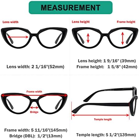Eyekepper 5-pack Reading Glasses For Women Cat Eye Readers
