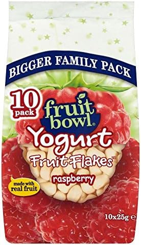 Fruit Bowl Fruit Flakes Raspberry with a Yogurt Coating (10x25g)